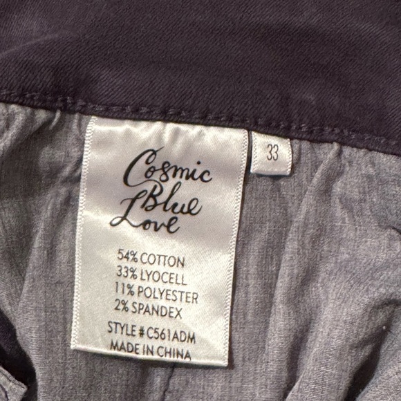 NWT Stitch Fix l Cosmic Blue Love Callie Cuffed Capri Skinny Pant - Picture 12 of 14